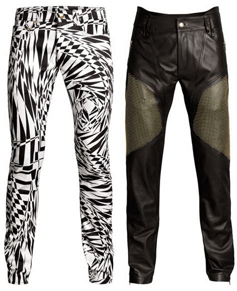 versace pants for sale|Versace leather pants men's.